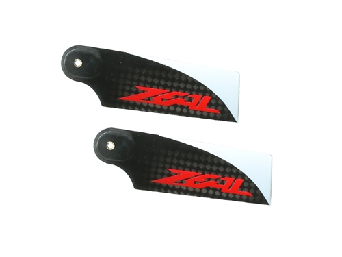 Picture of Zeal 70mm carbon fiber tail blade - red 